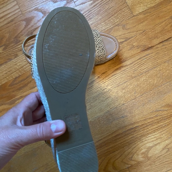 J crew factory | leopard print platform sandal, Sz 9.5 - Picture 4 of 5